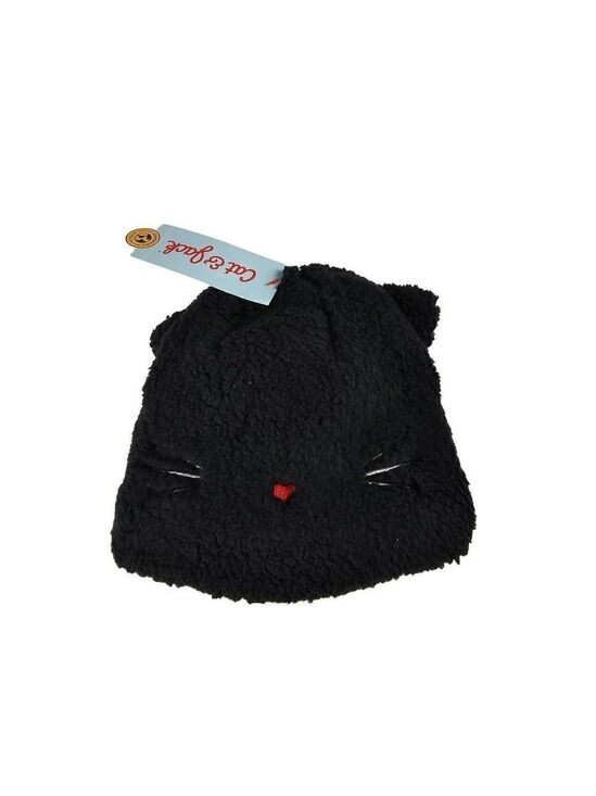Cat & Jack Other - Cat & Jack Black Cat Beanie with mittens 12-24 Months
